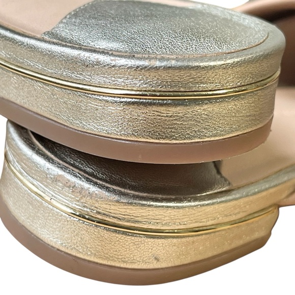 Diane von Furstenberg DVF Suede Leather Neutral Light Mauve Flat Mules Size 6M - Picture 10 of 13